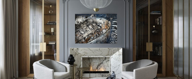 Картина «Опоздавший Ной» в интерьере