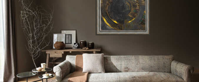 Картина «Сансара» в интерьере