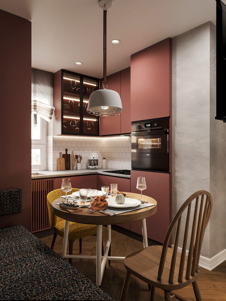 Дизайн интерьера для маленькой кухни: обзор современных решений от Domeo