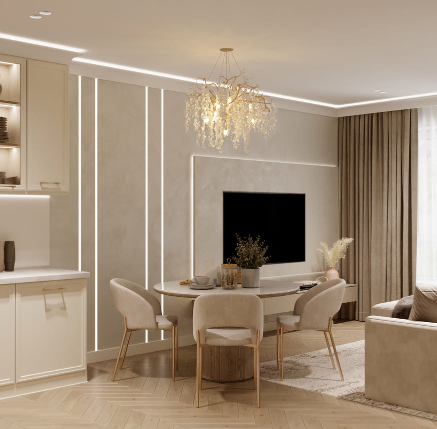 Дизайн двухкомнатной квартиры: фото-обзор 6 проектов Domeo для вдохновения