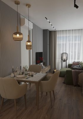 Услуги по дизайнерскому ремонту квартиры-студии в новостройке от Domeo 