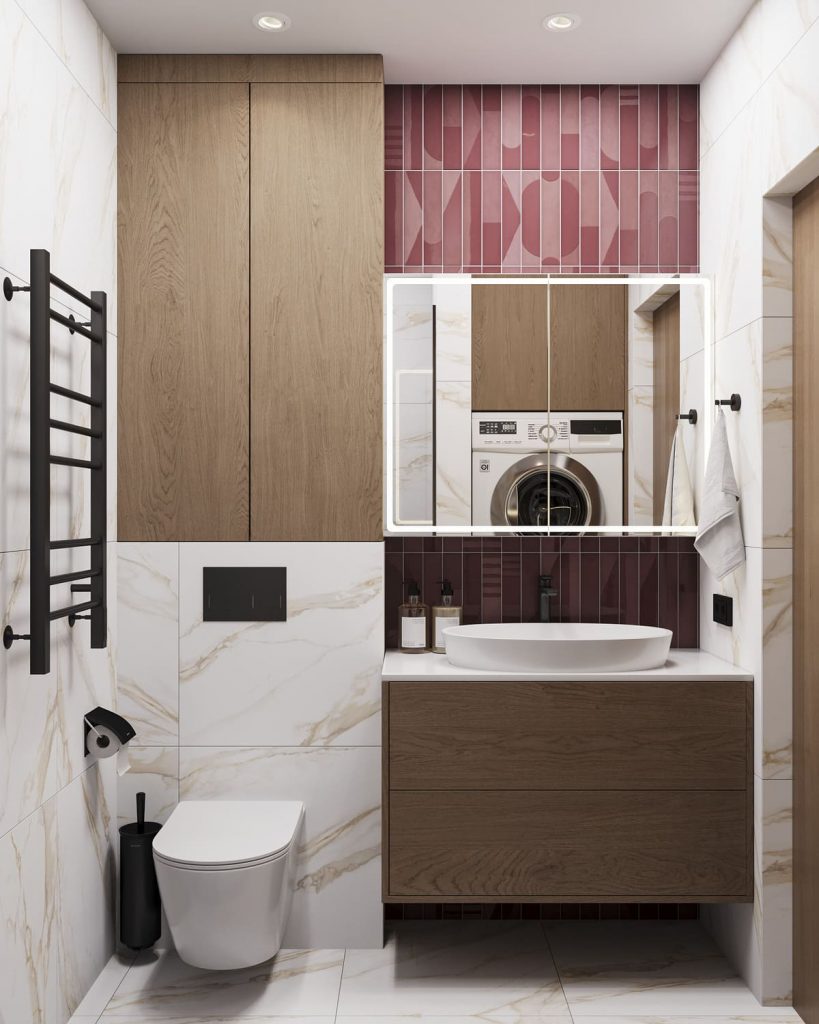 Современный дизайн маленькой ванной: умные решения для экономии пространства от Domeo