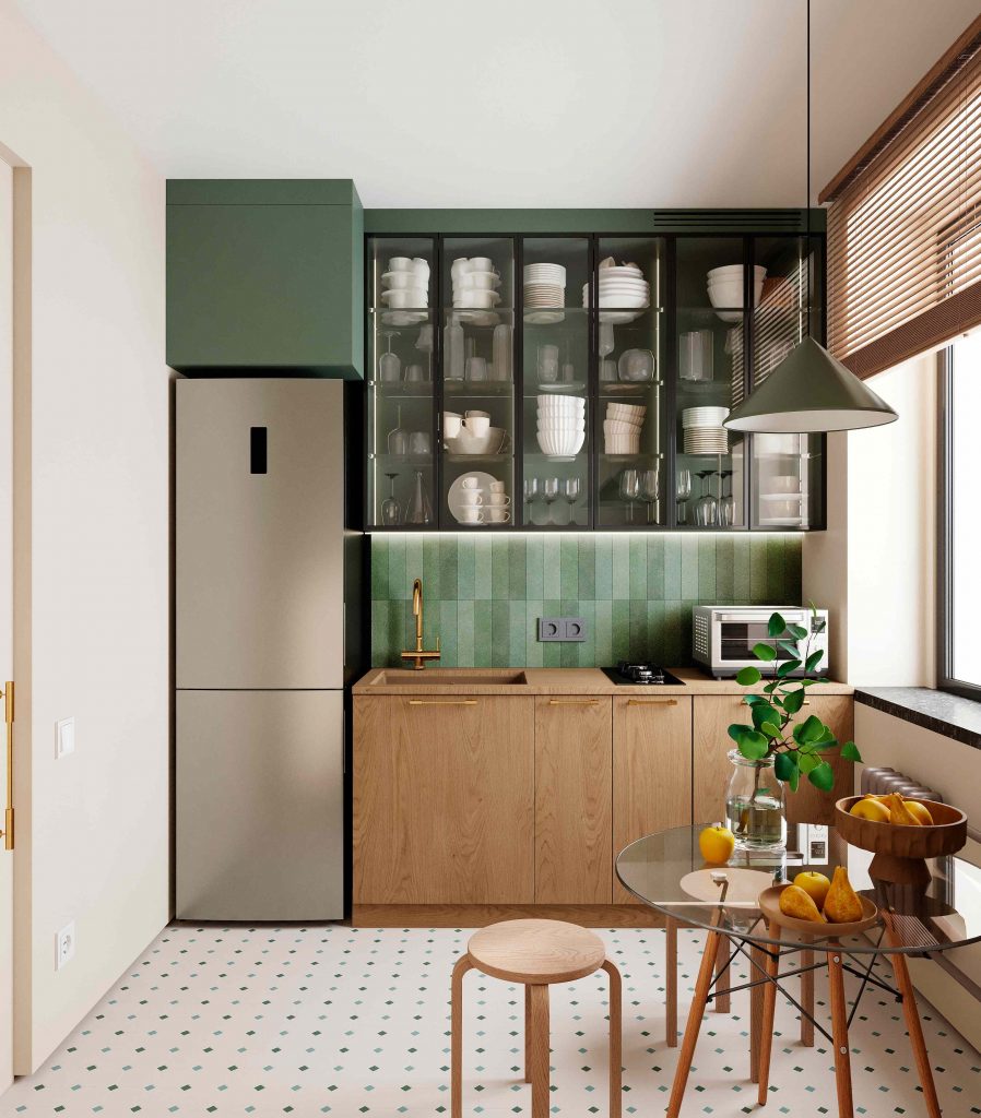 Дизайн кухни в хрущевке: 26 фото современных решений из проектов Domeo